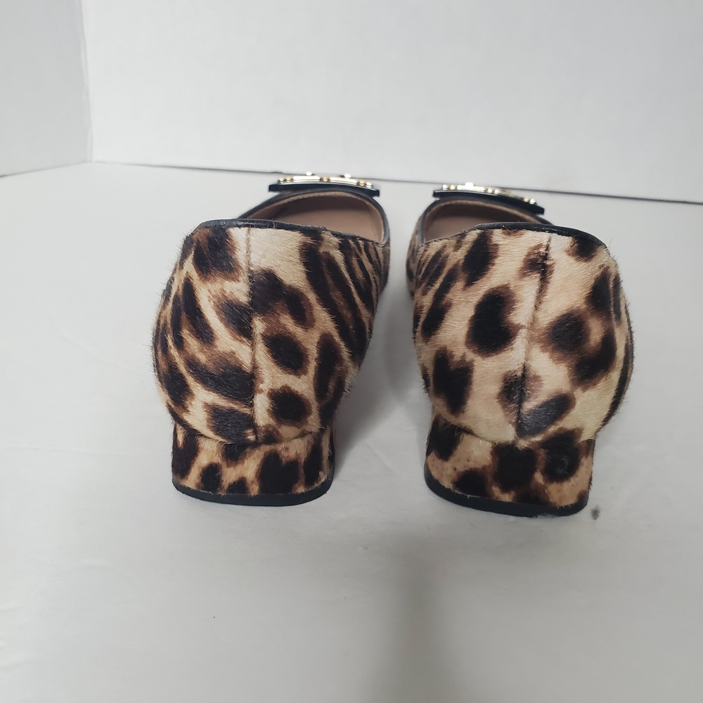 Tory Burch Brown and Gold Loafers with Classic Rounded Toe - Picture 9 of 11